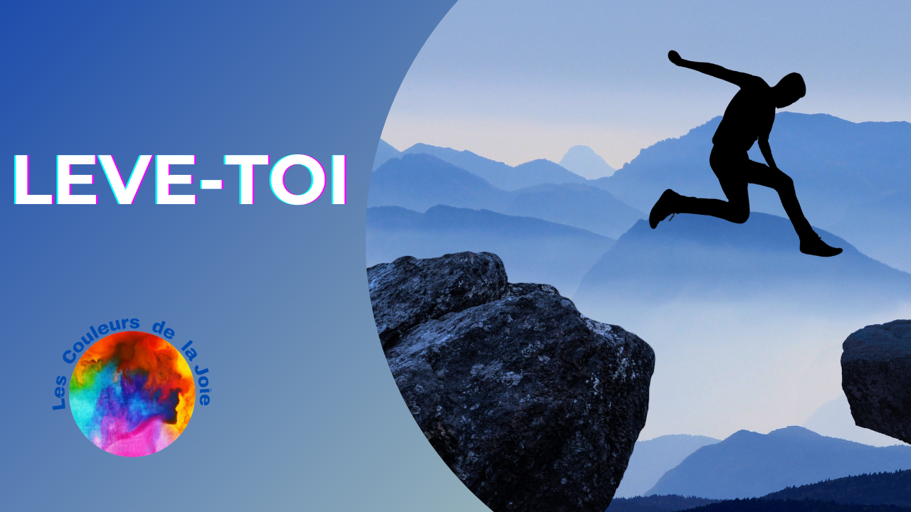 homme debout les couleurs de la joie